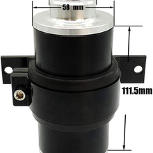 HiSport 58mm Universal High Flow 60 Micron Aluminum Inline Filter Fuel-Petrol Filter+Bracket for AN6/8/10 Fittings Adapters