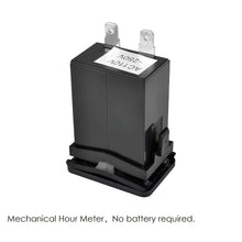 Jayron JR-HM001 Snap in Mechanical Hour Meter Rectangular Hour Meter for DC 6-80V Power Equipment Such as Fork Lifts,Golf carts,Floor Care Equipment,and Any Other Battery Powered Equipment