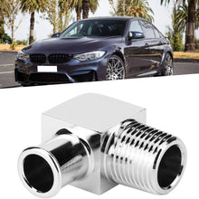 Heater Hose Fitting, Aluminum Alloy Heater Hose Fitting 90 Degree Connector 1/2in NPT to 5/8in Hose Barb