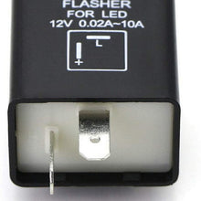 2-Pin Electronic LED Flasher Relay Turn Signal Light Rapid Fast Hyper Flash Fix