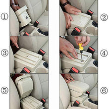 ROADFAR BlackCenter Console Armrest Organizer Box Replacement fit for/Chevrolet Express