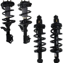Detroit Axle - All (4) Front and Rear Quick Install Strut & Coil Spring Assemblies for 2003-2008 Toyota Corolla