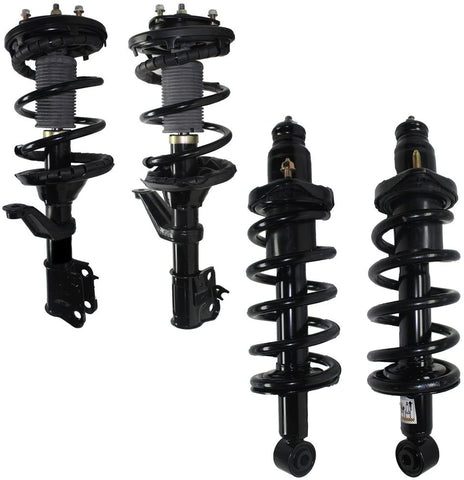 Detroit Axle - All (4) Front and Rear Quick Install Strut & Coil Spring Assemblies for 2003-2008 Toyota Corolla