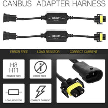 IRONWALLS H11 LED Healight Canbus Wiring Harness Anti-flicker Adapter Resistor Decoder Canceller Warning Error
