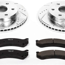 Power Stop K2009 Front Brake Kit with Drilled/Slotted Brake Rotors and Z23 Evolution Ceramic Brake Pads