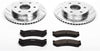 Power Stop K2009 Front Brake Kit with Drilled/Slotted Brake Rotors and Z23 Evolution Ceramic Brake Pads