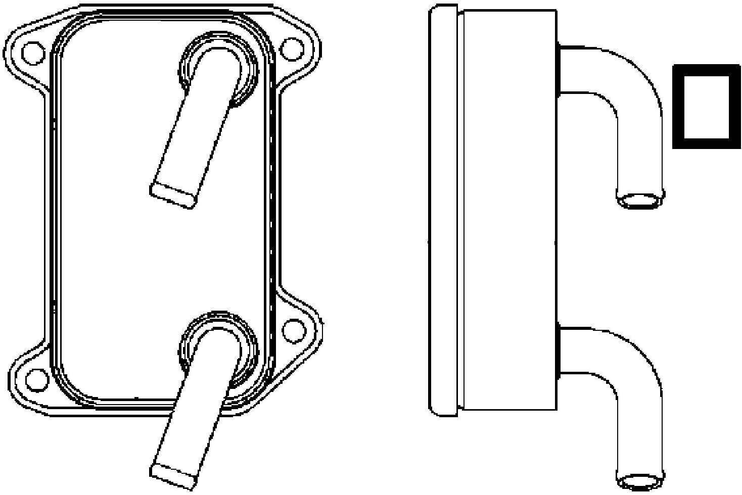 Behr Hella Service 376726131 Oil Cooler for Volvo S40/V40 Old Style 00-04