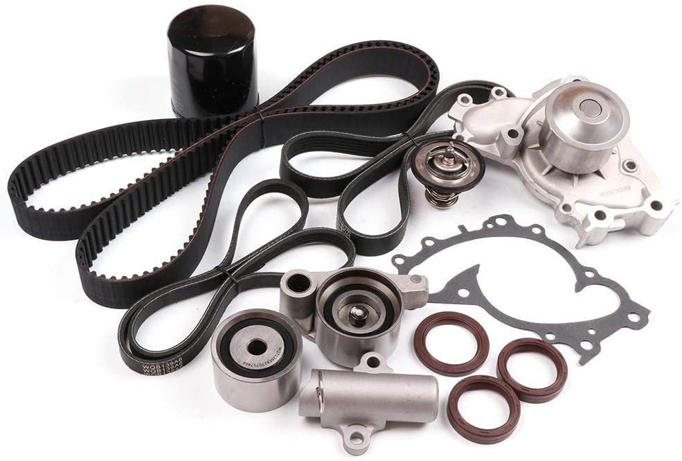 Timing Belt Kit including timing Belt water pump with gasket tensioner ...