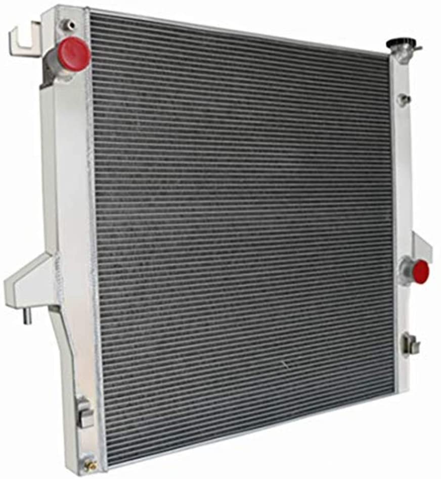 CoolingSky 55MM 3 Row All Aluminum Radiator for 2003-2009 Dodge Ram 2500 & Ram 3500 Diesel 5.9 6.7 Cummins