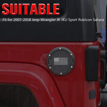 RT-TCZ Fuel Filler Door Gas Tank Cap Cover Accessories for 2007-2017 Jeep Wrangler JK & Unlimited Sport Rubicon Sahara (US Flag)