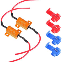 FOORDAY 25W 25ohm LED Load Resistor for Turn Signal LED License Plate Lights & DRL LED Canbus Decoder - 2 Pcs