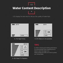 HZGrille Car Brake Fluid Tester/Automotive Liquid Testing Tool for DOT3 / DOT4 / DOT5.1, LCD/Led Display/Audible and Bright Alarm Prompt,for Quick Detection
