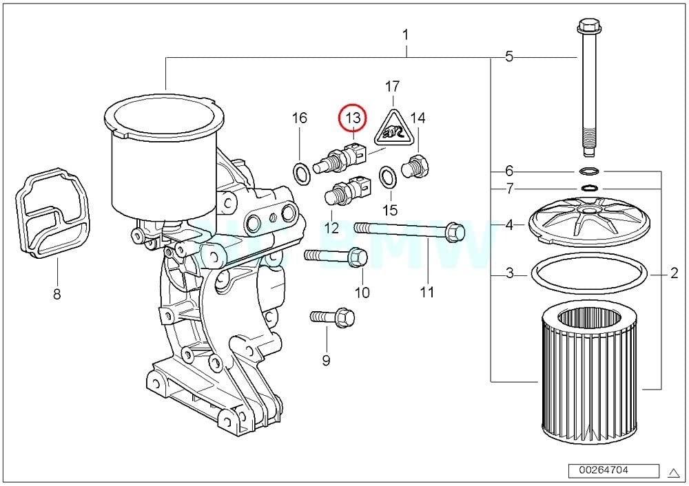 GENUINE BMW Oil Temperature Sensor 12611309193
