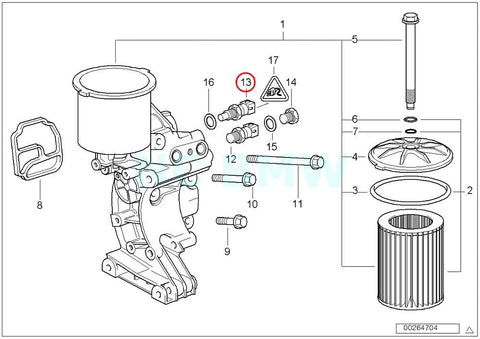 GENUINE BMW Oil Temperature Sensor 12611309193