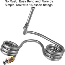 25 Ft. of 3/16 Zinc-Coated Brake Line Tubing Kit - Muhize 25 ft 3/16 Steel Tube Roll (Includes 16 Fittings)