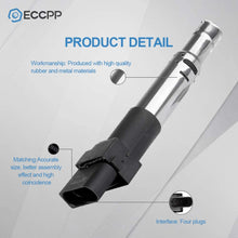 ECCPP Portable Spare Car Ignition Coils Compatible with Aud-i A3/ Q7/ TT Porsch-e Cayenne Volkswage-n EOS/Golf/Passat/ R32/ Touareg 2004-2010 Replacement for UF531 5C1465(Pack of 6)