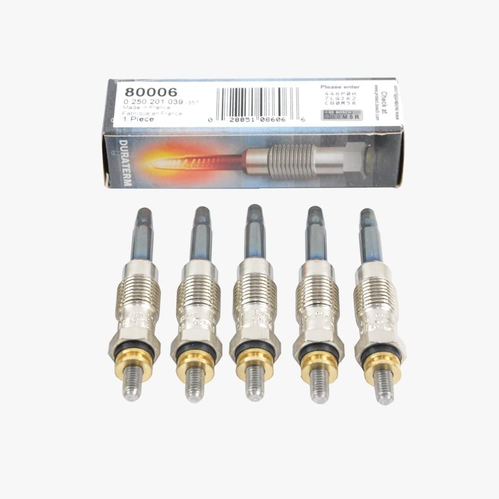 Mercedes-Benz Glow Plugs Diesel, Plug Set Bosch OEM 0001598301 (5pcs)