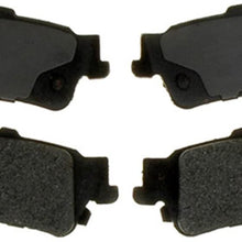 ACDelco 14D792M Advantage Semi-Metallic Rear Disc Brake Pad Set with Wear Sensor