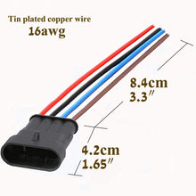 QOFOWIN Waterproof Connectors,4Pin Way Car Electrical Connector,with Wire 16 AWG Marine for Car,Truck,Boat,Motorcycle and Other Wire Connections. (4pin 5pcs)