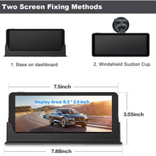 JUSTONE 1080P Backup Camera and Monitor Kit 7 inch Widescreen for Car SUV with 49ft Long Wired Rear Camera with Parking Guideline