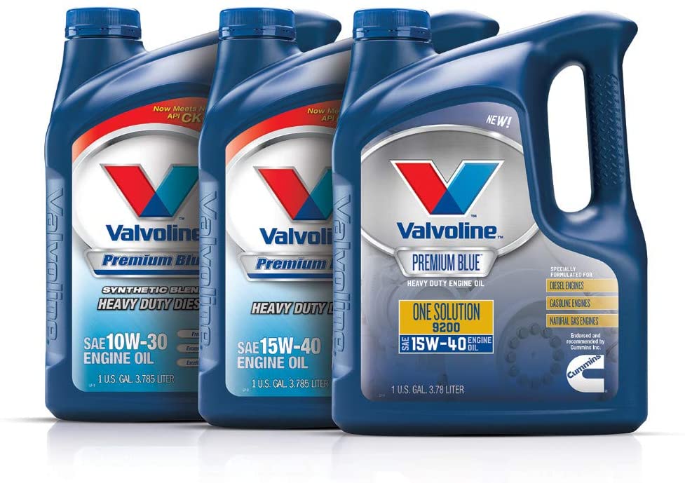 Valvoline Premium Blue One Solution 9200 SAE 15W-40 Engine Oil 1 GA, Case of 3