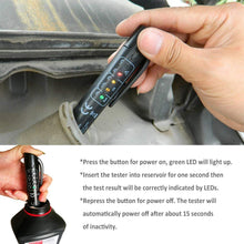 Brake Fluid Tester Pen with 5 LED Indicators Auto Brake Diagnostic Testing Tool for DOT3 DOT4 (BLACK1)