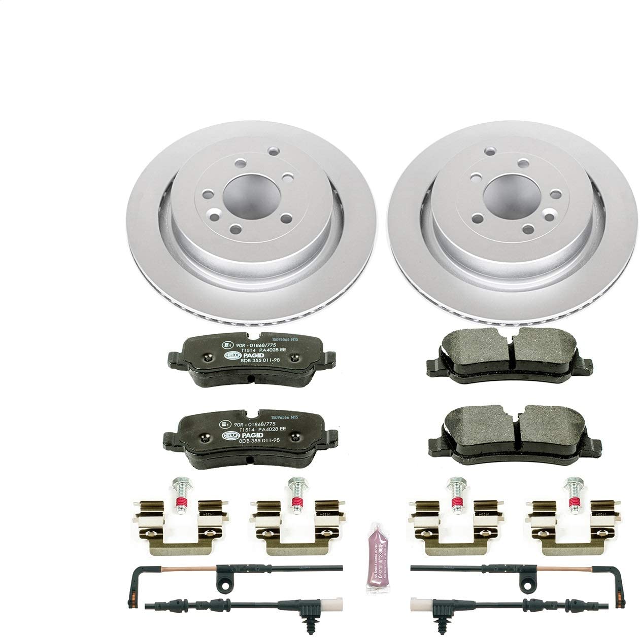 Power Stop ESK4618 Rear Euro-Stop Brake Kit L& Rover