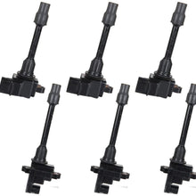 ENA Pack of 6 Ignition Coil Front Rear Compatible with 1995-1999 Nissan Maxima I30 3.0L V6 C1001 C1002 UF138 UF263 2244831U16
