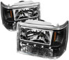 Spyder Auto HD-ON-JGC93-1PC-LED-BK Crystal Headlight