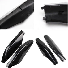Eapmic 4 Pcs ABS Roof Rack Bar Rail End Protection Cover Shell For Toyota Land Cruiser Prado Fj120 2003-2009 Black