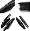 Eapmic 4 Pcs ABS Roof Rack Bar Rail End Protection Cover Shell For Toyota Land Cruiser Prado Fj120 2003-2009 Black