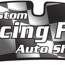 Intro-Tech NS-89-RF B&W Custom Fit Racing Flag Windshield Sunshade for Select Nissan Rogue Models