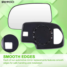 SCITOO Exterior Mirror Replacement Glass Lens Manual fit 1999-2006 Chevrolet Silverado Suburban GMC Sierra Yukon Driver Left Side Towing Mirror Replacement Glass