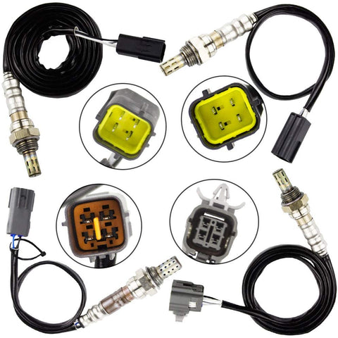 4x Oxygen Sensor 1 & 2 for Mazda 6 2003 2004 2005 3.0L Upstream + Downstream