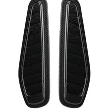 Air Flow Intake Cover, 2pcs Carbon Fiber Style Car Air Flow Intake Decorative Scoop Bonnet Vent Hood Cover Universal Air Flow Vent Protection Cover