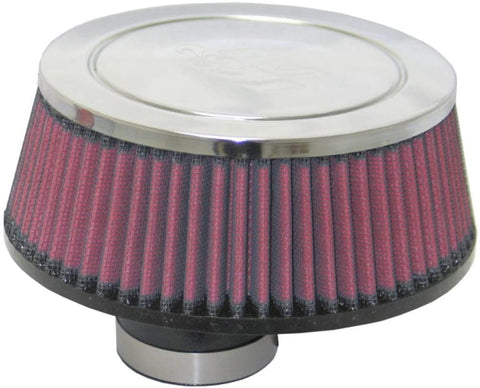 K&N Universal Clamp-On Air Filter: High Performance, Premium, Washable, Replacement Filter: Flange Diameter: 2 In, Filter Height: 2.5625 In, Flange Length: 1.75 In, Shape: Round Tapered, RC-1649