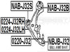 FEBEST NAB-J32S Front Control Arm Bushing