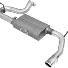 aFe (49-08046) Scorpion 2-1/2" Aluminized Hi-Tuck Axle-Back Exhaust System for Jeep Wrangler JK V6-3.8/3.6L Engine