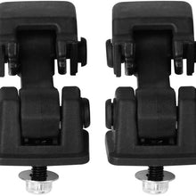 Hood Latches Set of 2 - Replaces 55176636AD, 68038118AA, 42422 - Fits 1997, 1998, 1999, 2000, 2001, 2002, 2003, 2004, 2005, 2006 Jeep Wrangler TJ - Hold-Down Hook Latch Pair - Year Models 1997-2006