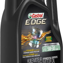 Castrol 03084C Edge 5W-30 Advanced Full Synthetic Motor Oil, 5 Quart