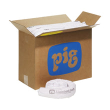 New Pig Oil-Only Absorbent Sock, Absorbs Oil-Based Liquids, Repels Water, 1-Gal Absorbency, 3” Diam x 48” L, White (12 Socks), SKM210