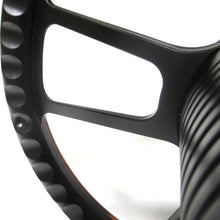New World Motoring 14" Billet Black Muscle Fits Chevy 69-94 GM Steering Wheel w/Chevy Engraved Horn Set