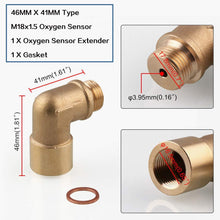 Sporacingrts Angled O2 Oxygen Sensor Adapter Extender Spacer M18 x 1.5 90 Degree Bung Pipe