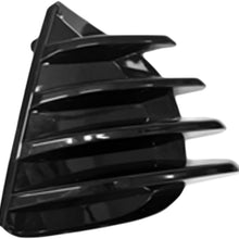 2017-2019 Toyota Corolla Passenger Side Fog Light Hole Cover; For Se/Xse And 50Th Anniversary Models; Black; Made Of Plastic Partslink TO1039203