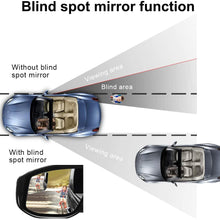 POMFW Blind Spot Mirror, Rearview Convex Side Mirrors for Cars SUV Truck Van Stick on 3M Adhesive, Rear View HD Glass Frameless Sway Rotate Adjustable Wide Angle, 2 inch Rhombus 2pcs