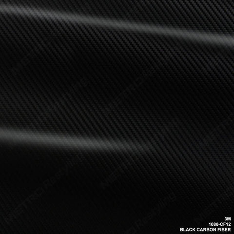 3M 1080 CF12 / CFS12 Black Carbon Fiber 5ft x 10ft (50 Sq/ft) Car Wrap Vinyl Film