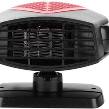 Dingln 24V Car Vehicle Portable Heating Fan Heater Defroster Demister Practical Accessory(Gray Black)