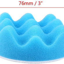 Terisass 12 Pcs/Set 3 Inch Car Cleaning Pads Auto Woolen Polisher Buffer Pad Car Sponge Buffing Polishing Pad Automotive Buffing Wax Polisher Kit