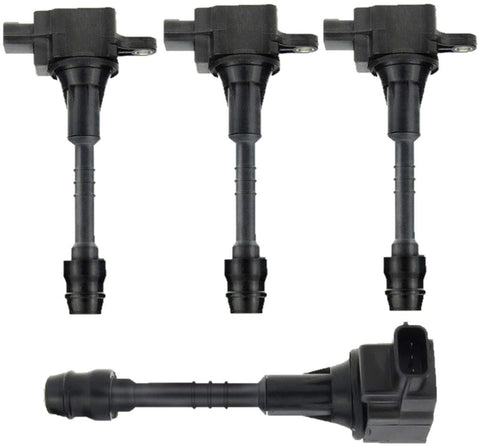 Set of 4 Ignition Coils Pack for Nissan Sentra 2002-2006 I4 1.8L