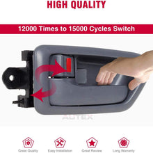 AUTEX 91002/91006 Grey Interior Door Handle Front/Rear Left Driver Side Compatible with Toyota Camry 1997 1998 1999 2000 2001